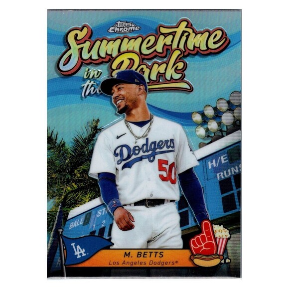 SITP-1 Mookie Betts Los Angeles Dodgers 2024 Topps Chrome Summertime Park Insert - Picture 1 of 2